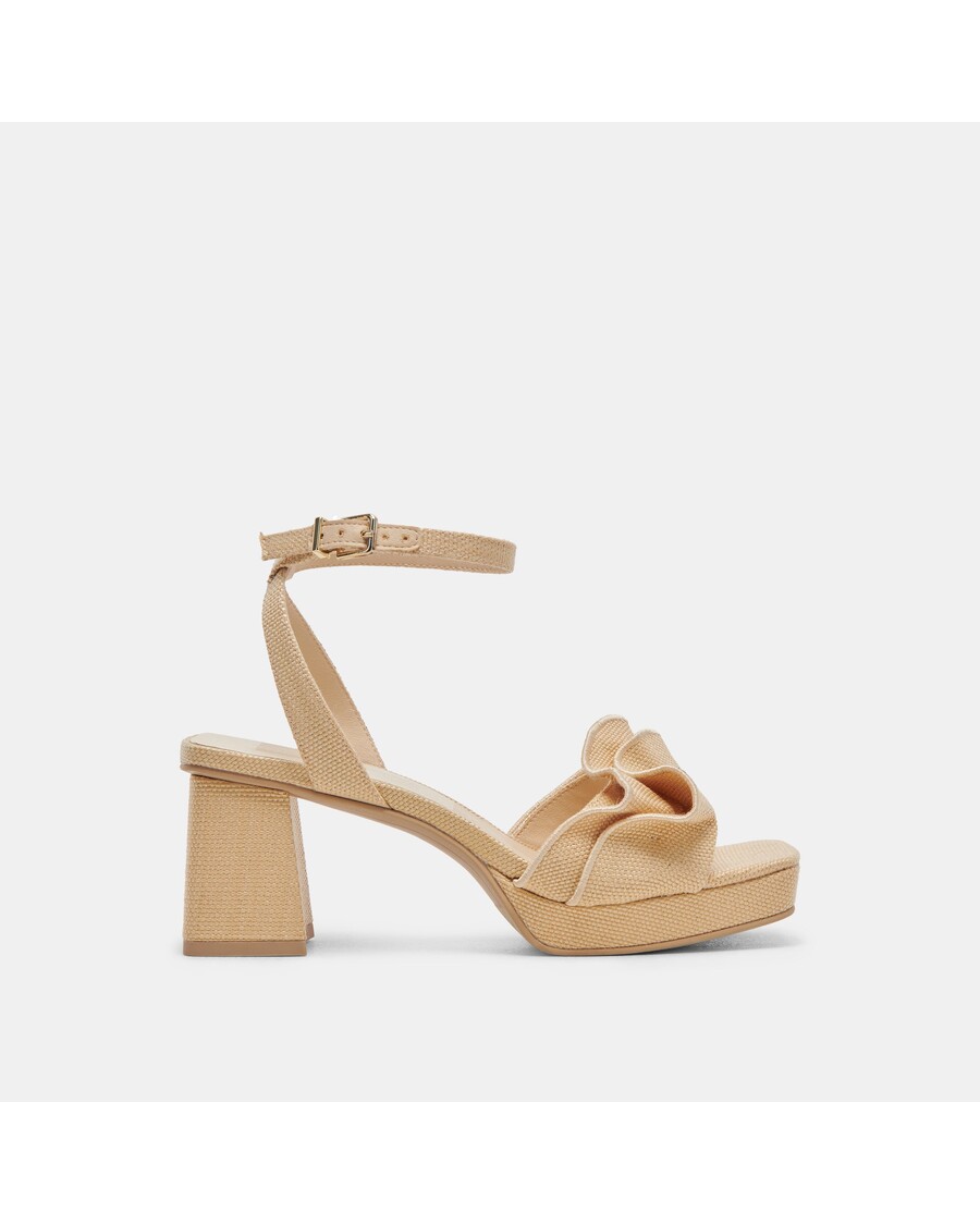 Dolce Vita CHEER HEELS LT NATURAL RAFFIA