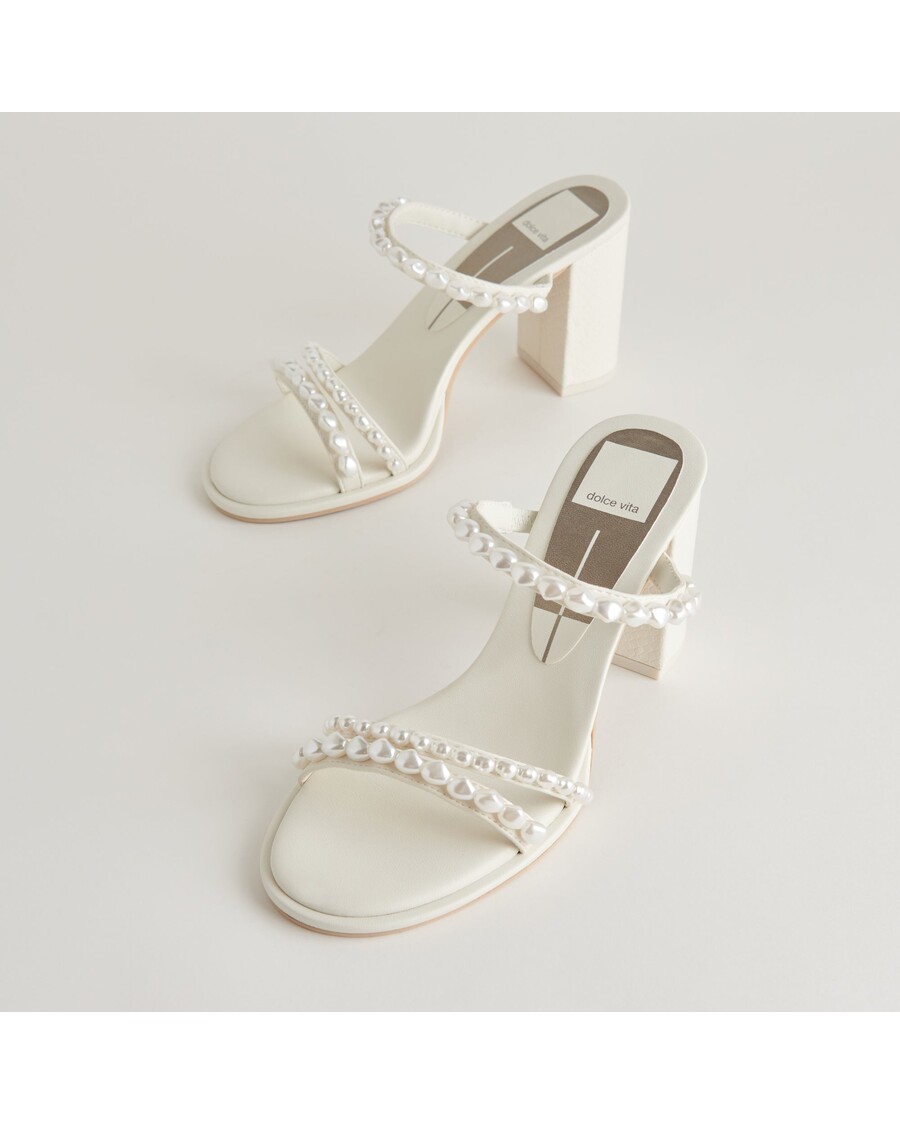 Dolce Vita BARRIT PEARL HEELS VANILLA PEARLS