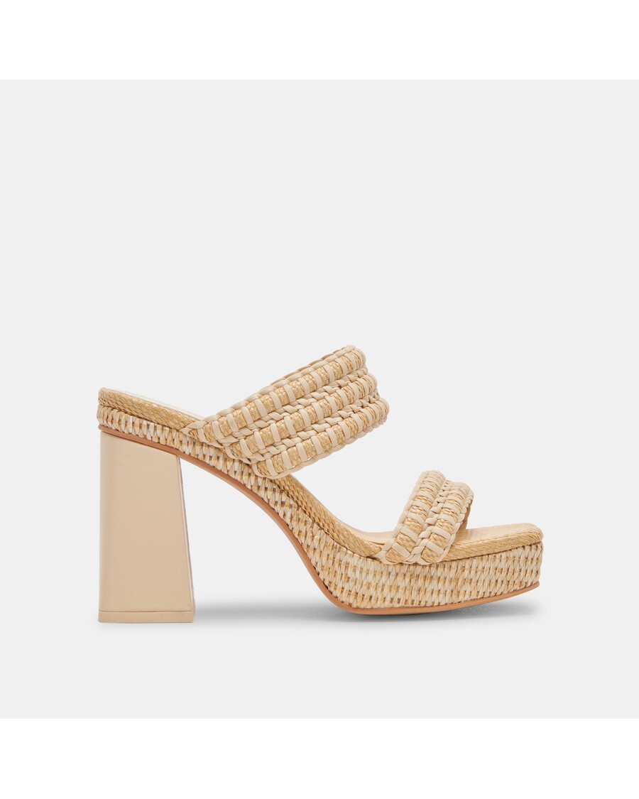 Dolce Vita ALFRED HEELS LT NATURAL RAFFIA