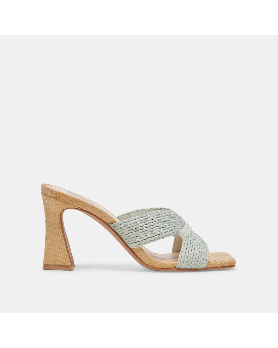 Dolce Vita NITRO WIDE HEELS MINT RAFFIA