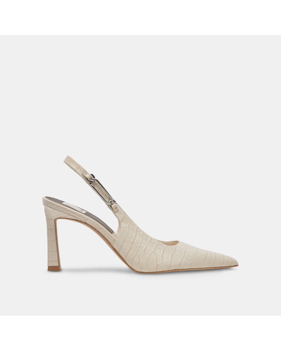 Dolce Vita KRISTA HEELS SAND EMBOSSED LEATHER