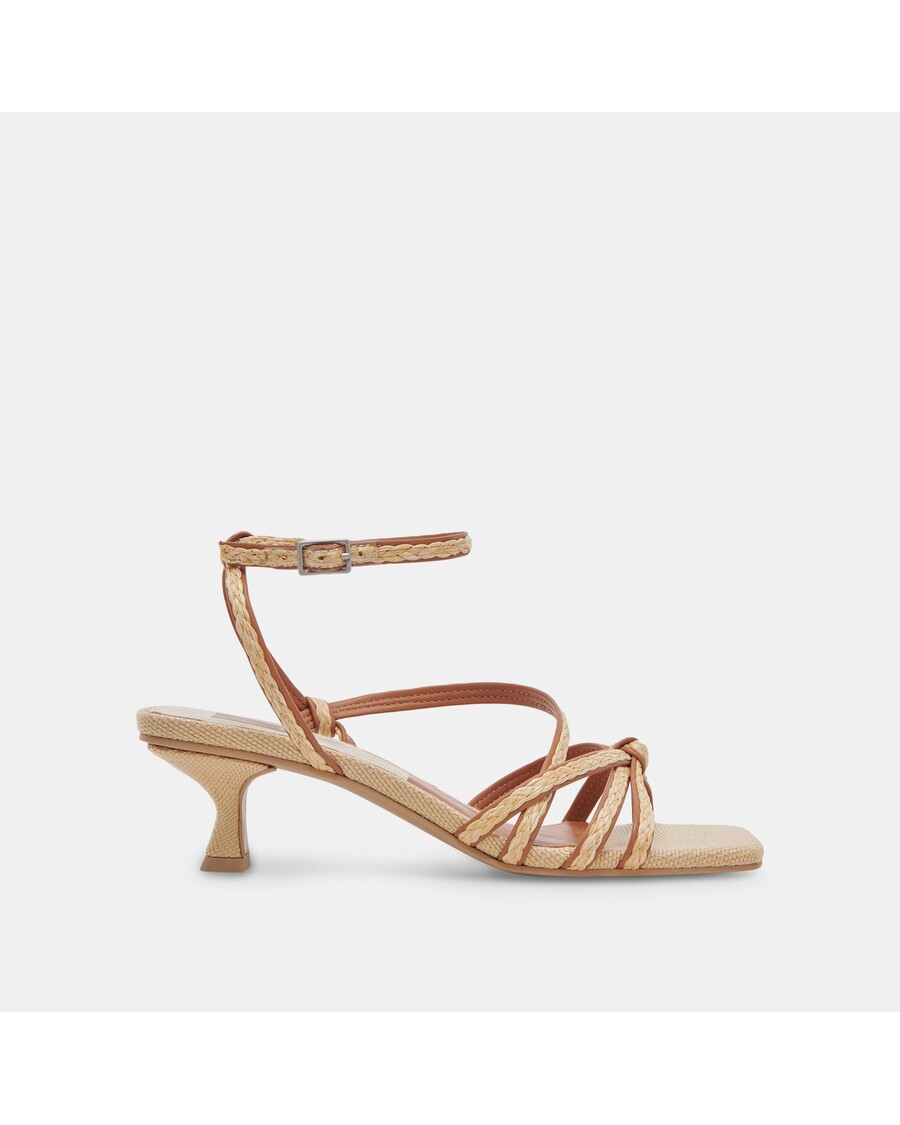 Dolce Vita BEV BRAID WIDE HEELS BROWN NATURAL JUTE