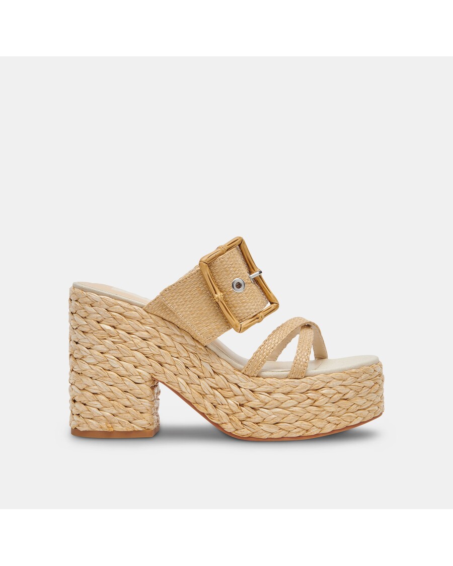 Dolce Vita EDWINA HEELS LT NATURAL RAFFIA