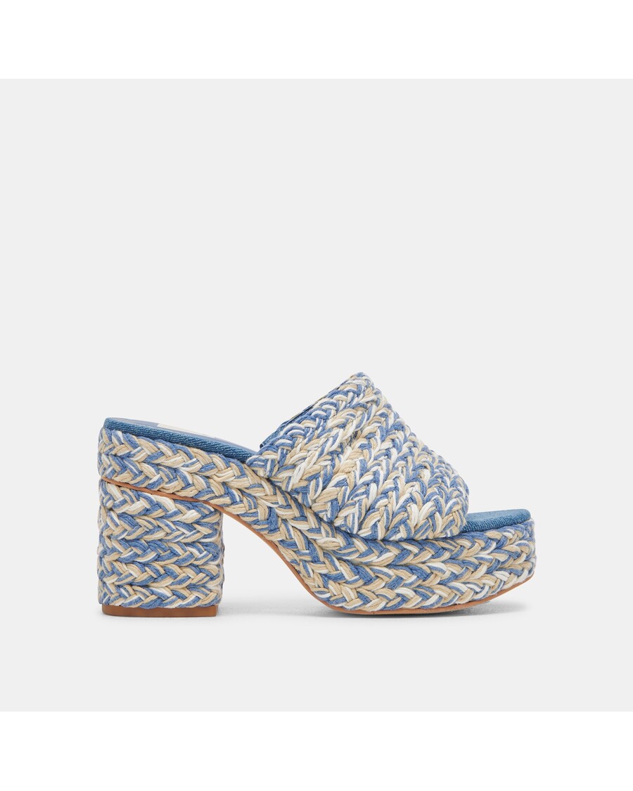 Dolce Vita LADY HEELS BLUE MULTI WOVEN