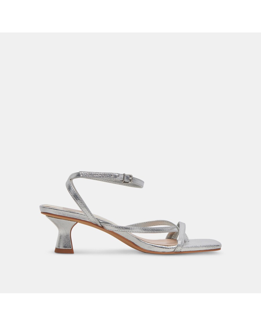 Dolce Vita BAYLOR HEELS SILVER METALLIC LEATHER