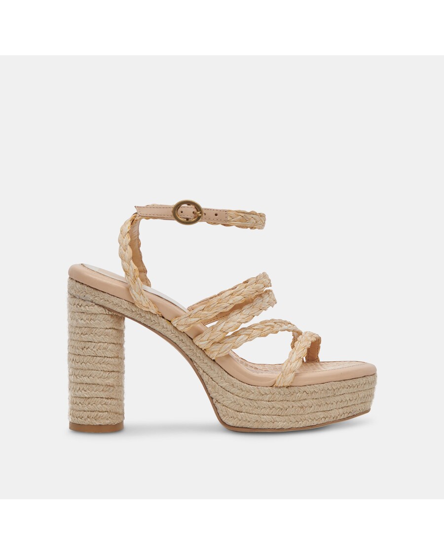 Dolce Vita CATINA HEELS LT NATURAL RAFFIA