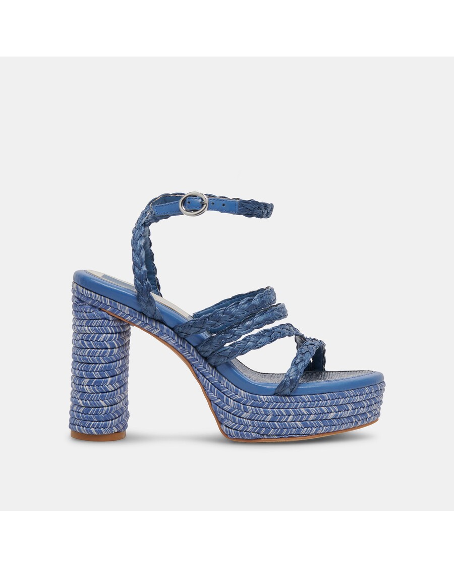 Dolce Vita CATINA HEELS BLUE RAFFIA