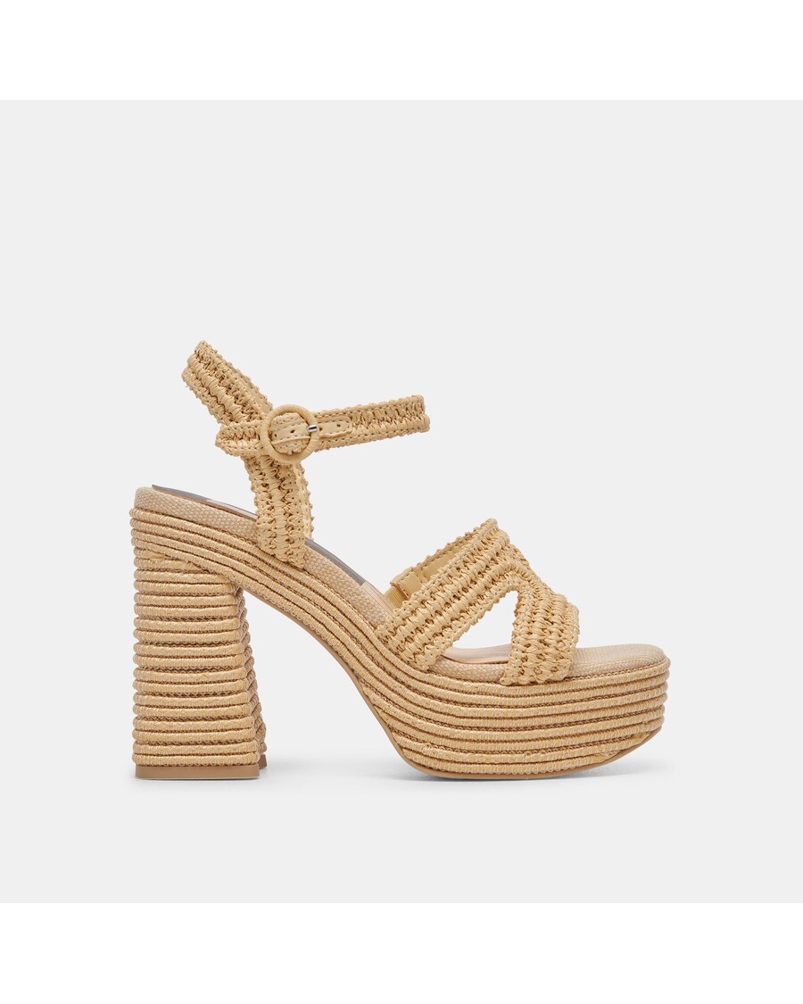 Dolce Vita LACYE HEELS NATURAL WOVEN