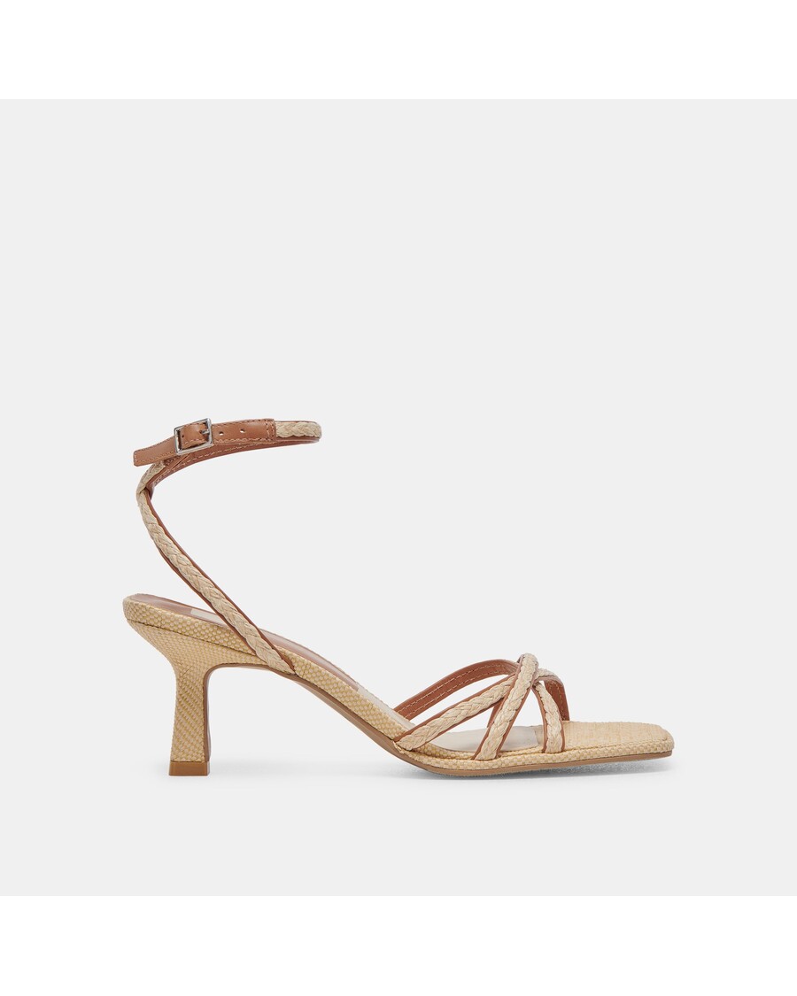 Dolce Vita MANJI BRAID HEELS BROWN NATURAL JUTE