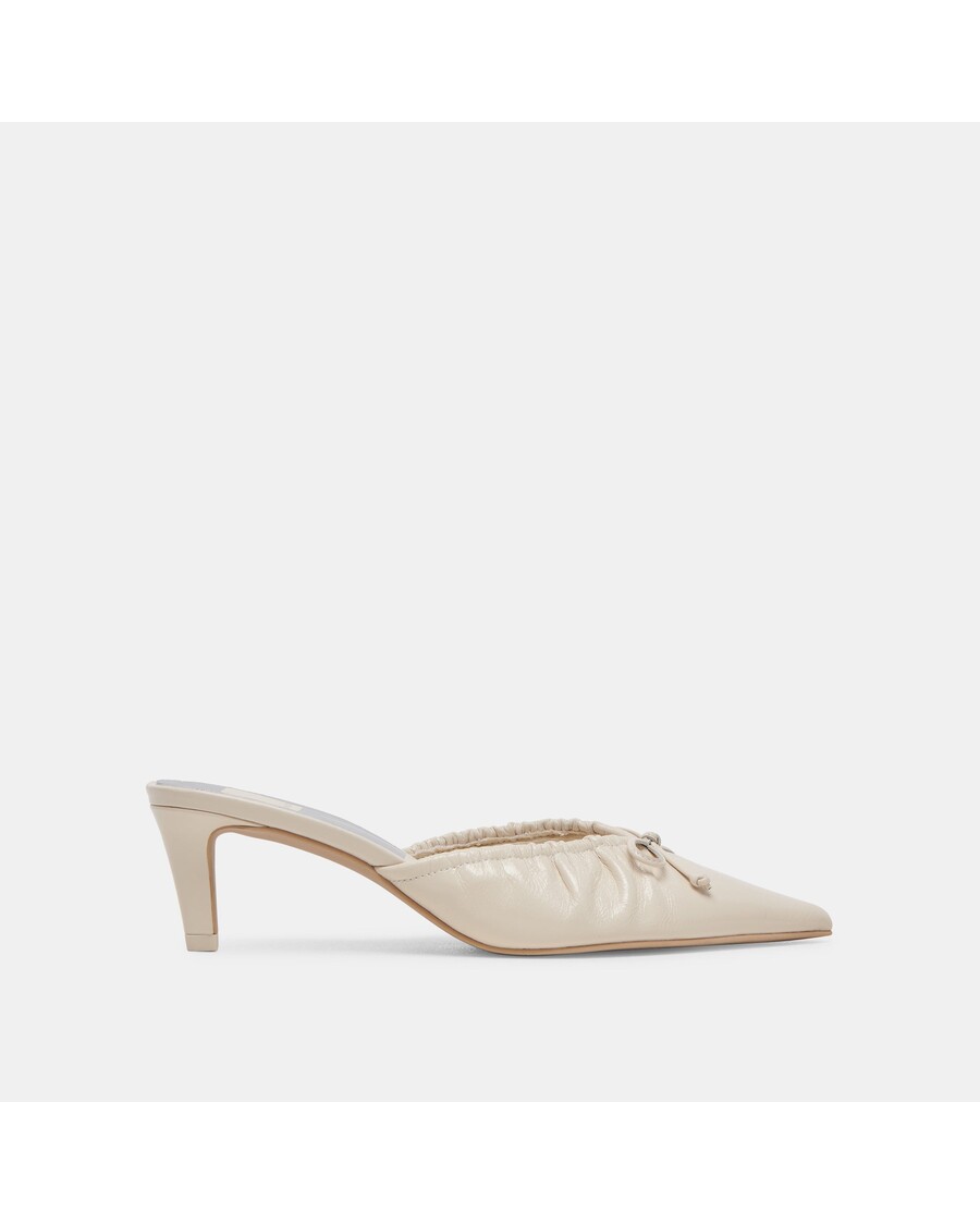 Dolce Vita KAIRI MID HEELS IVORY CRINKLE PATENT