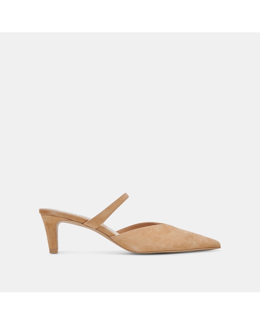 Dolce Vita KANIKA MID HEELS TAN SUEDE