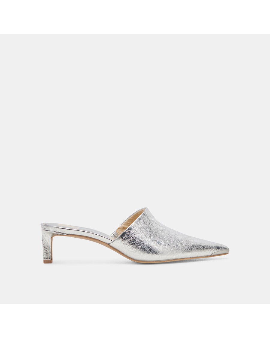 Dolce Vita LEXY HEELS SILVER DISTRESSED LEATHER