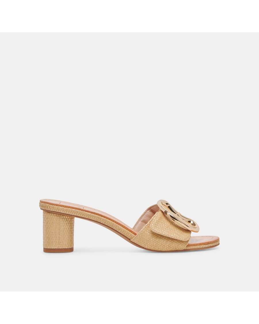 Dolce Vita LAIKA HEELS LT NATURAL RAFFIA