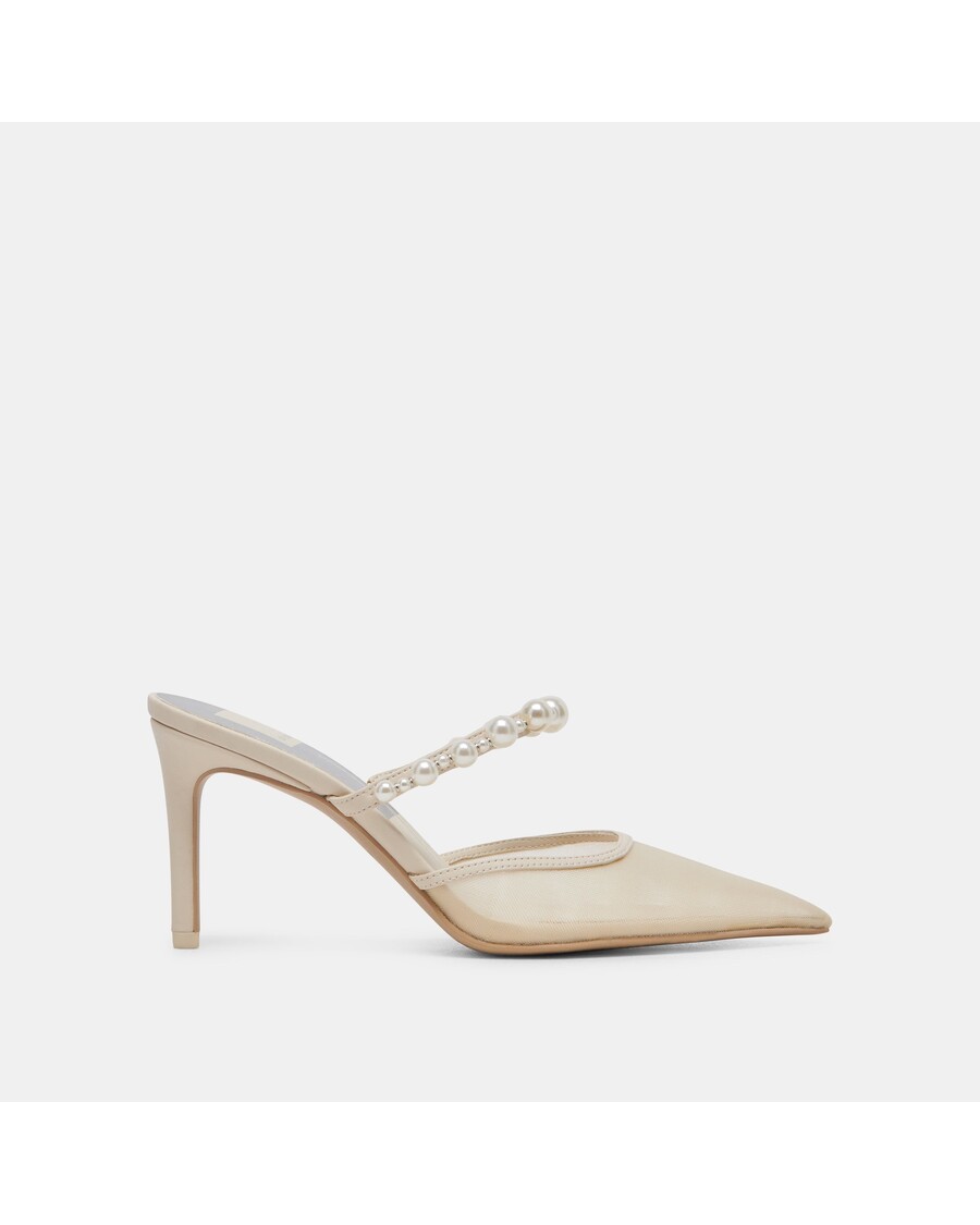 Dolce Vita KAYSIE PEARL HEELS IVORY MESH