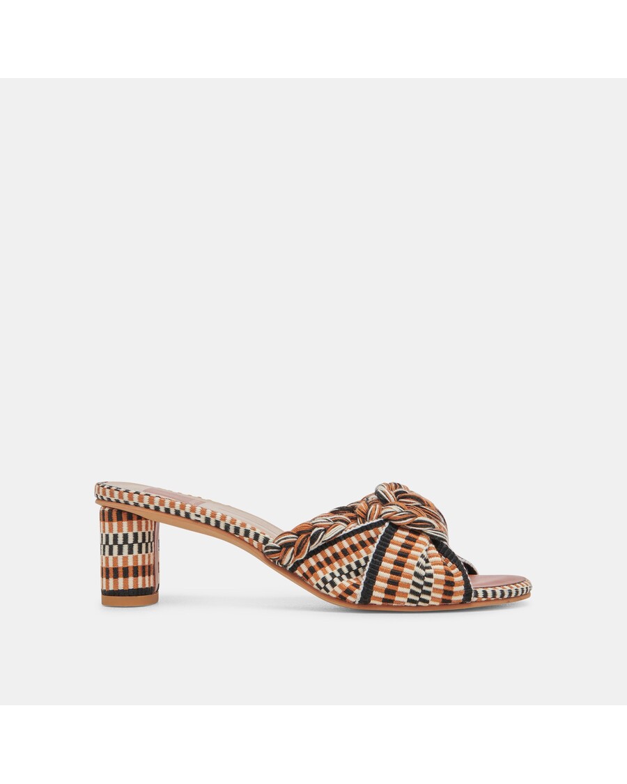 Dolce Vita DALLIE HEELS TAN MULTI WOVEN