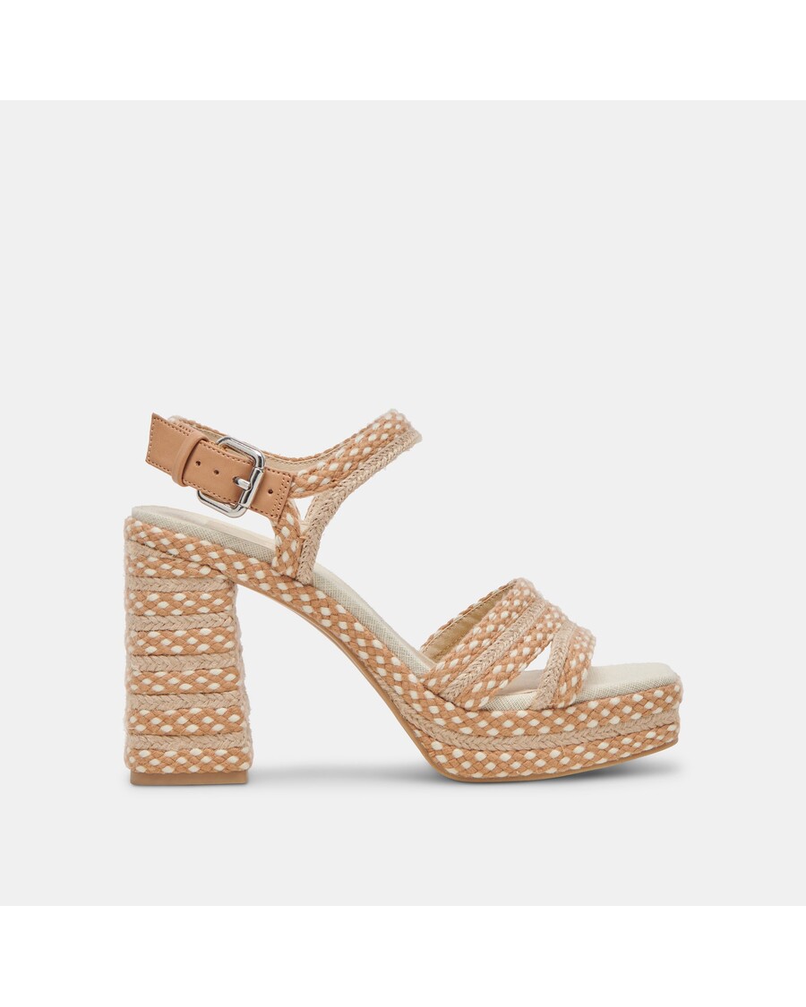 Dolce Vita ARNELA HEELS NATURAL MULTI WOVEN