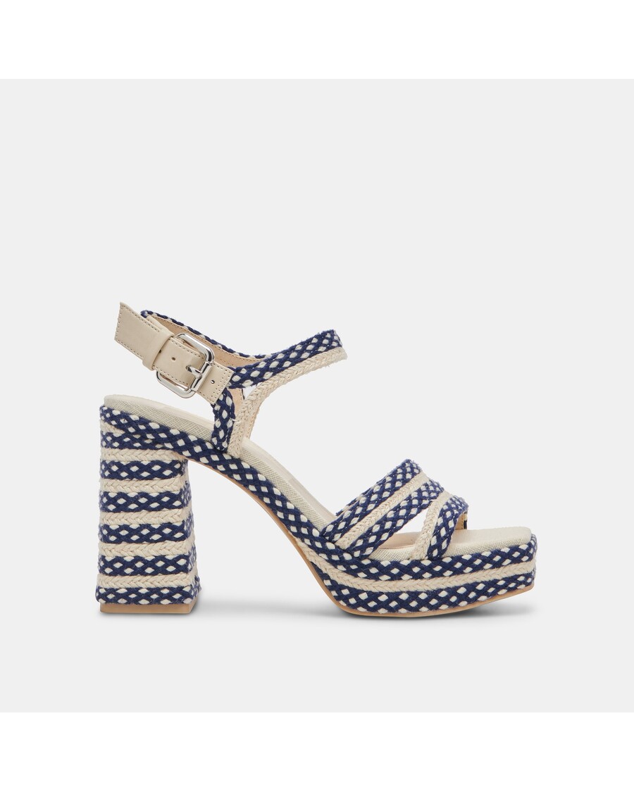 Dolce Vita ARNELA HEELS NAVY MULTI WOVEN