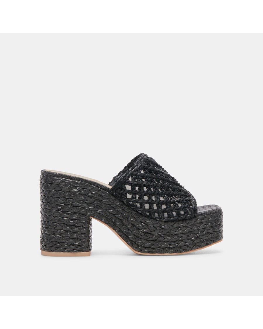 Dolce Vita LISHA HEELS ONYX RAFFIA