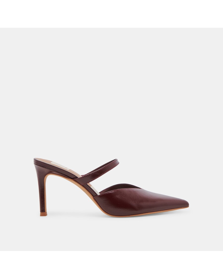 Dolce Vita KANIKA HEELS BURGUNDY CRINKLE PATENT