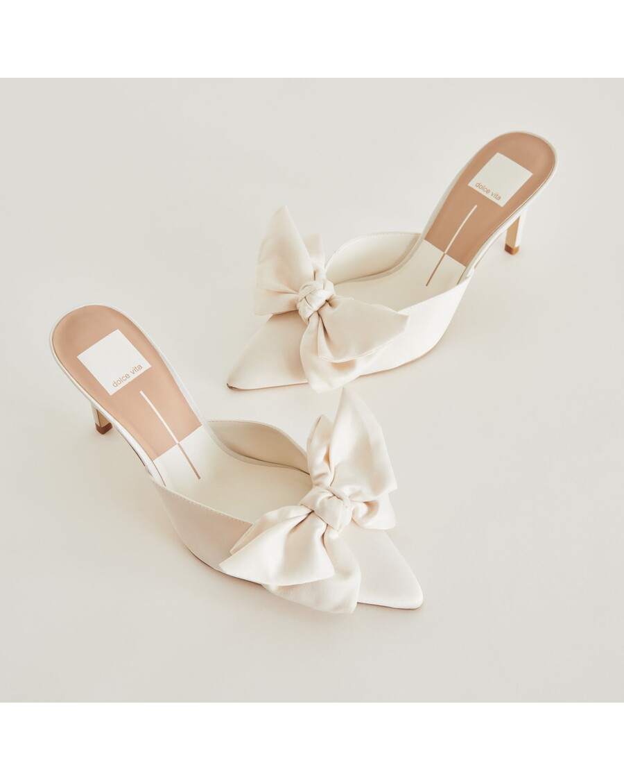 Dolce Vita KAYLI HEELS WHITE SATIN