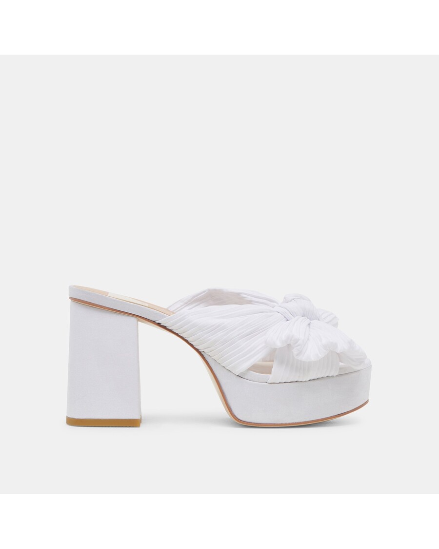 Dolce Vita BLARE HEELS WHITE SATIN