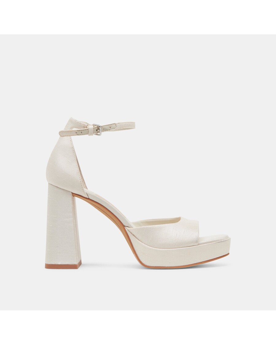 Dolce Vita PANDRO HEELS WHITE SATIN