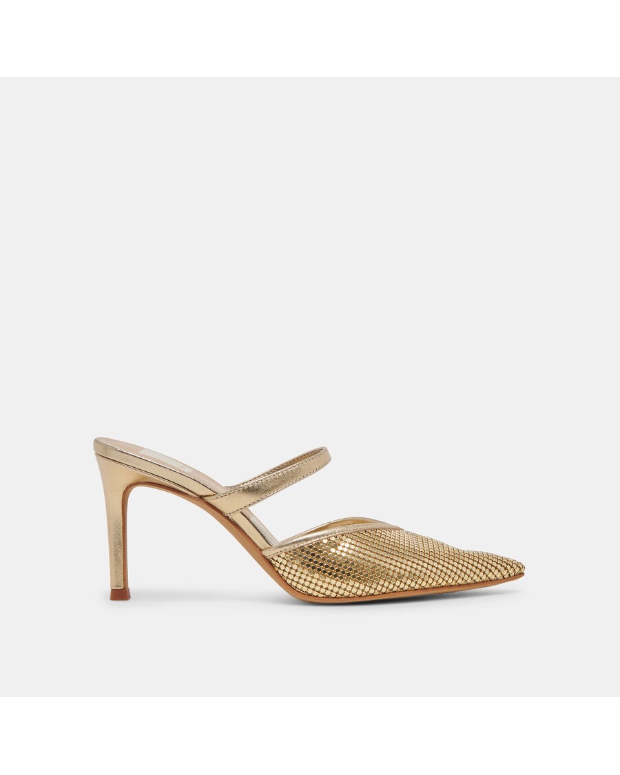 Dolce Vita KANIKA MESH HEELS GOLD METALLIC MESH