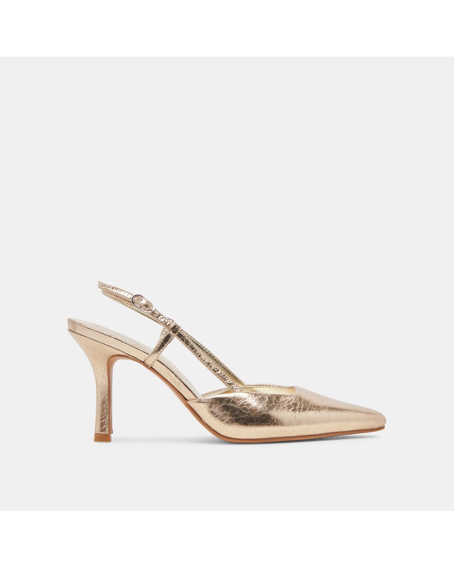 Dolce Vita KIM HEELS GOLD DISTRESSED LEATHER