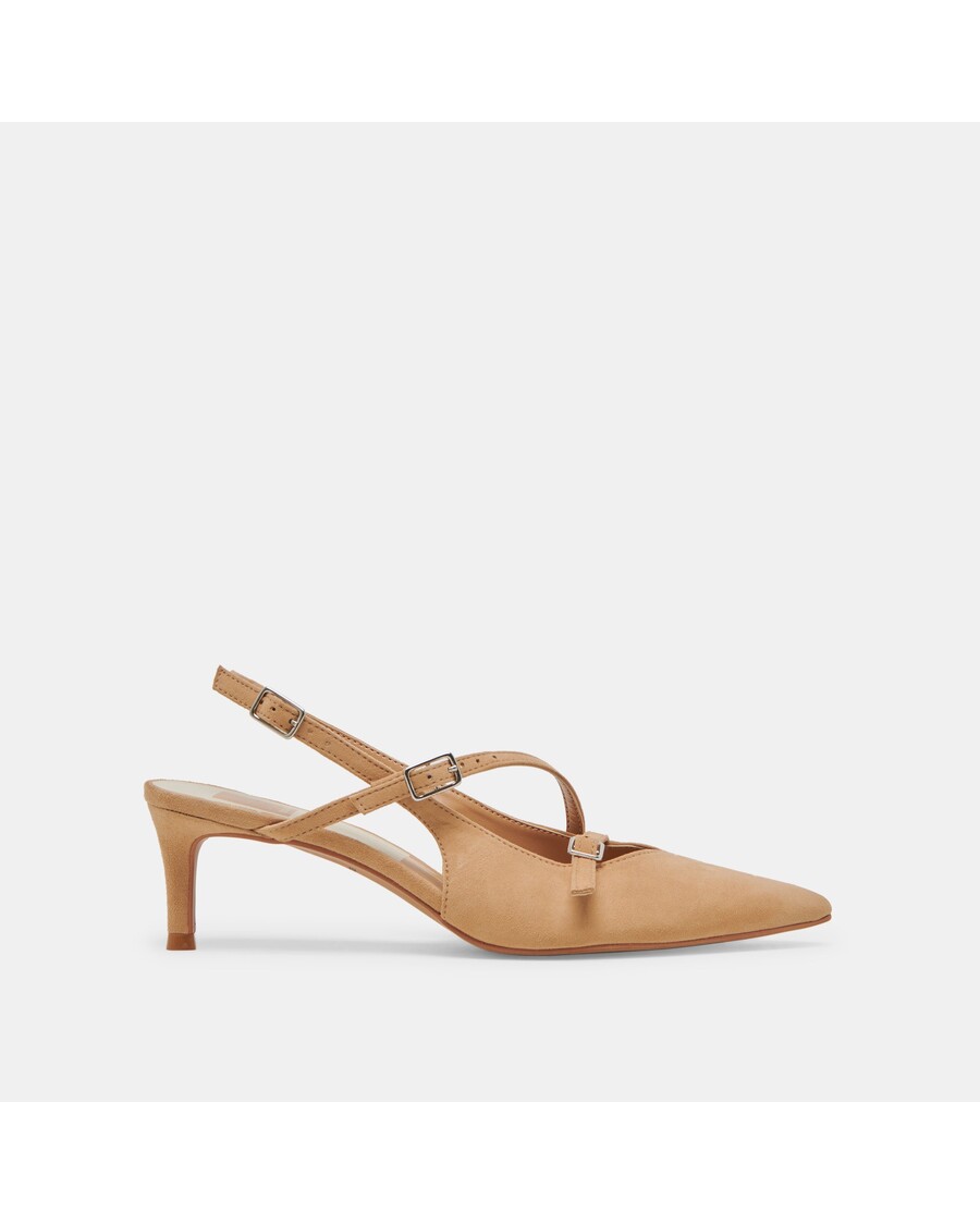 Dolce Vita PAMLA MID HEELS TAN SUEDE