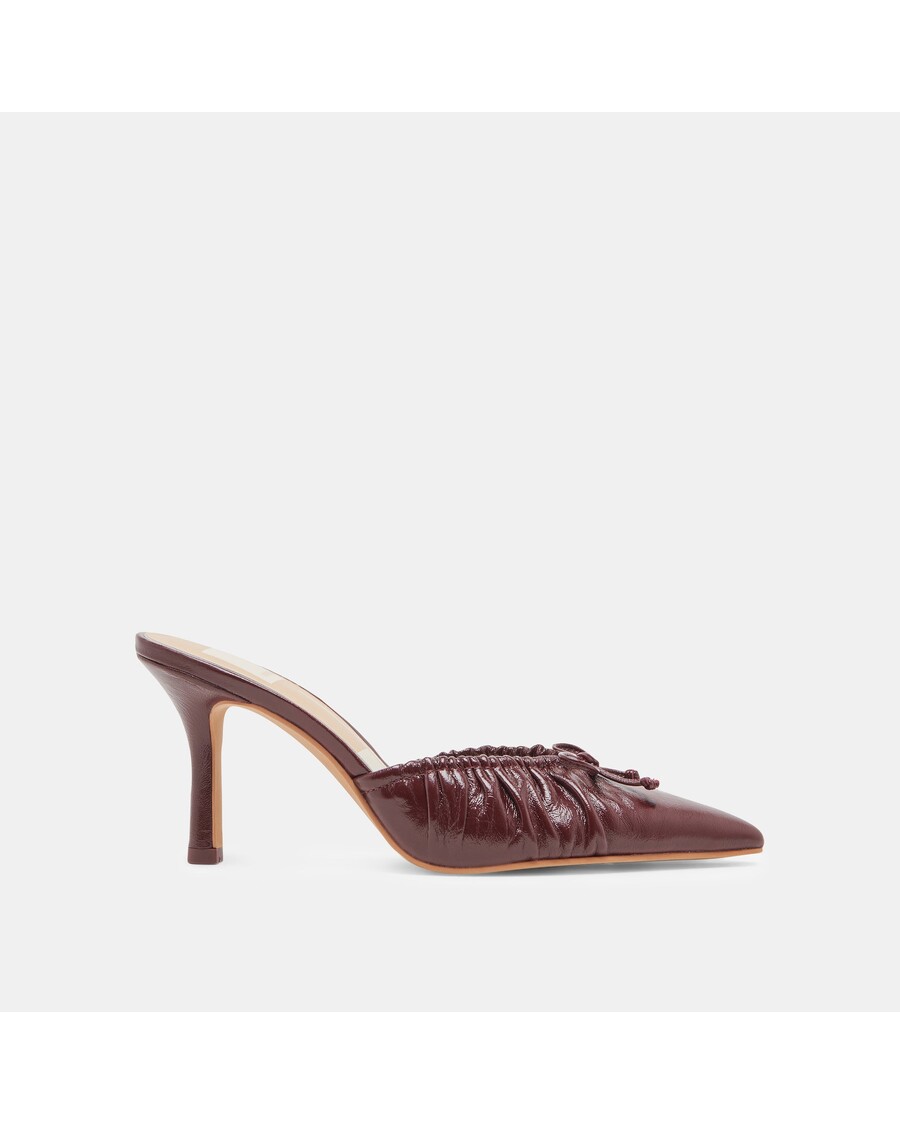 Dolce Vita KAIRI HEELS CRANBERRY CRINKLE PATENT