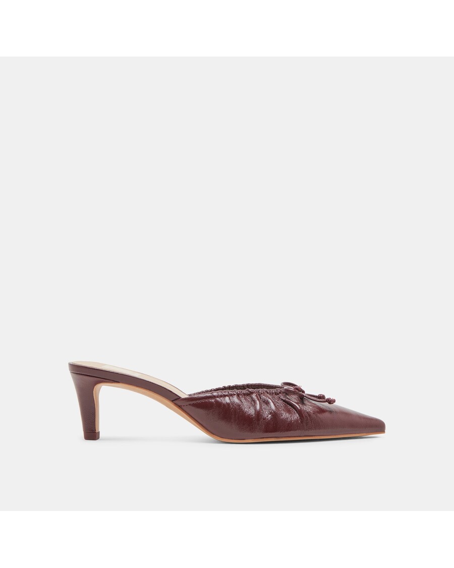 Dolce Vita KAIRI MID HEELS CRANBERRY CRINKLE PATENT