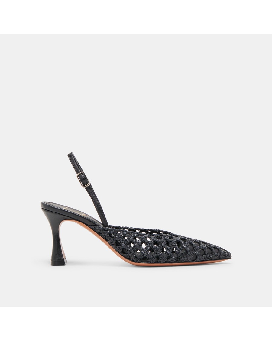 Dolce Vita GLORIA HEELS BLACK WOVEN