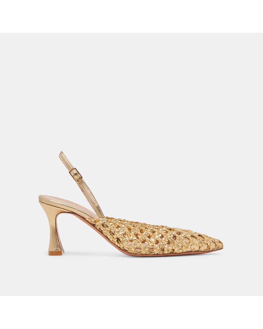 Dolce Vita GLORIA HEELS GOLD WOVEN