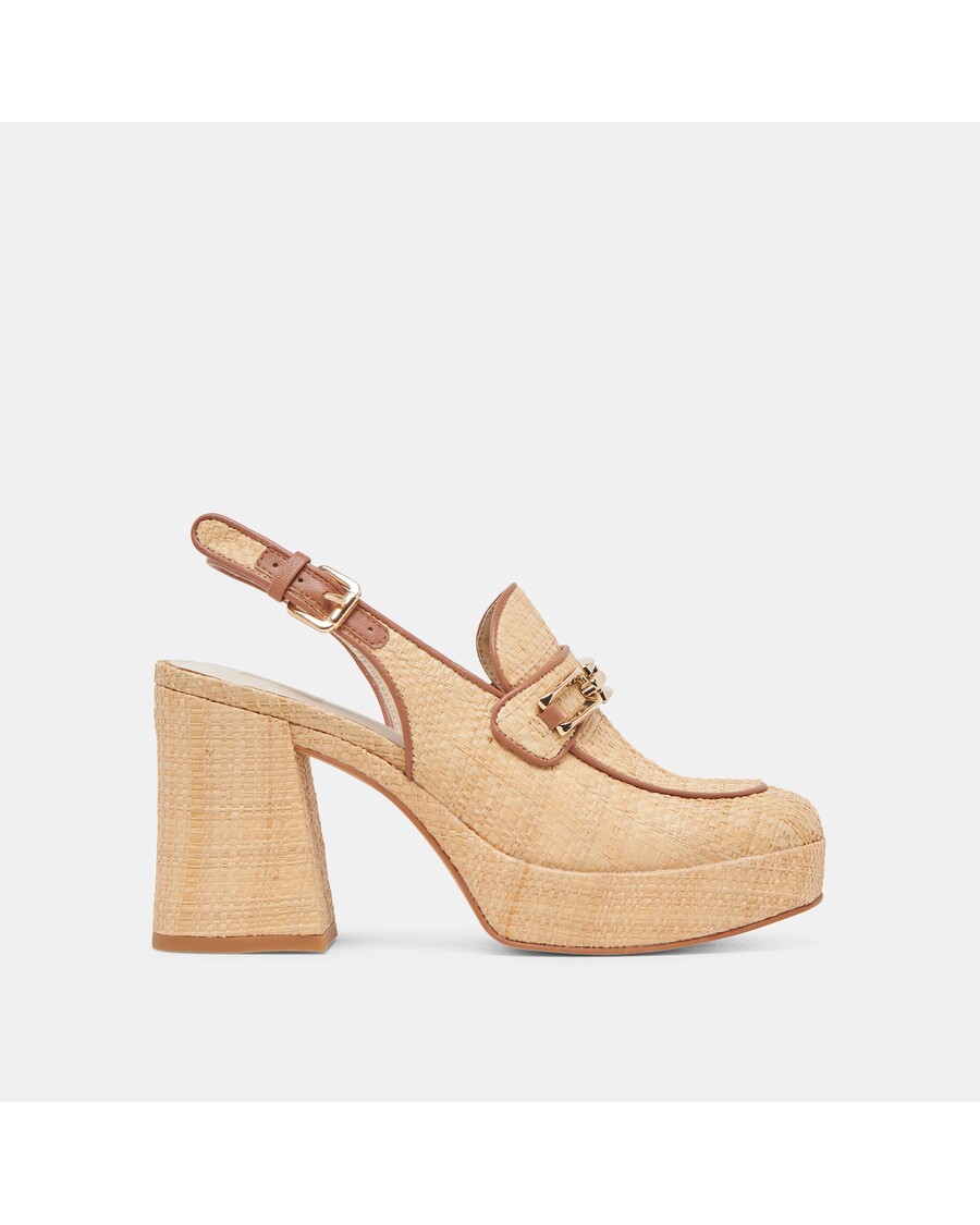 Dolce Vita SIRUS HEELS LT NATURAL RAFFIA