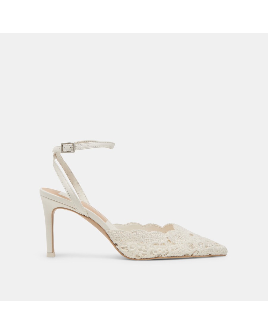 Dolce Vita KENEDY HEELS WHITE CROCHET