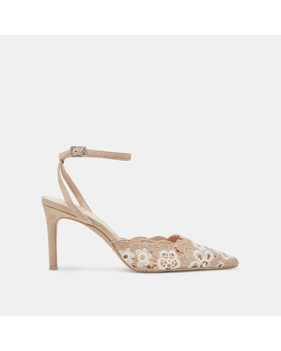 Dolce Vita KENEDY HEELS TAUPE MULTI CROCHET