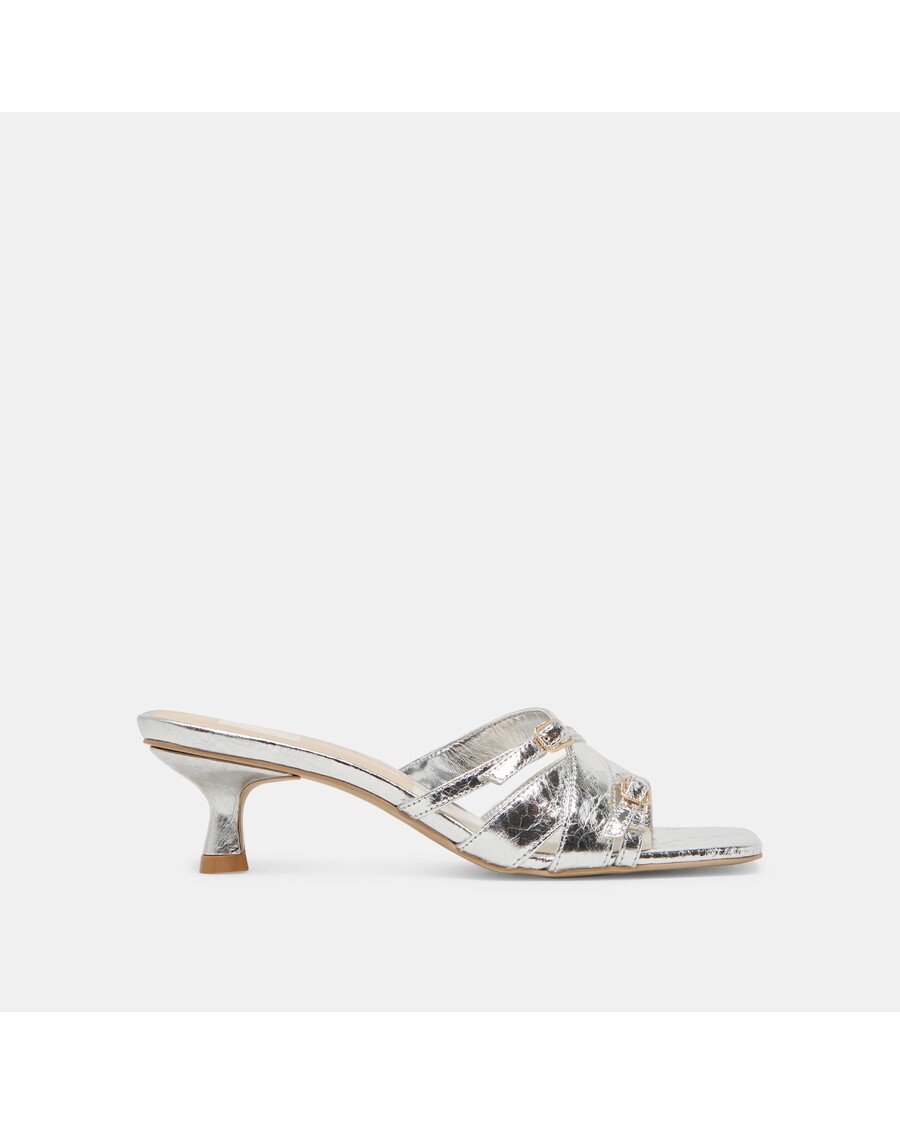 Dolce Vita BRYANT HEELS SILVER DISTRESSED LEATHER