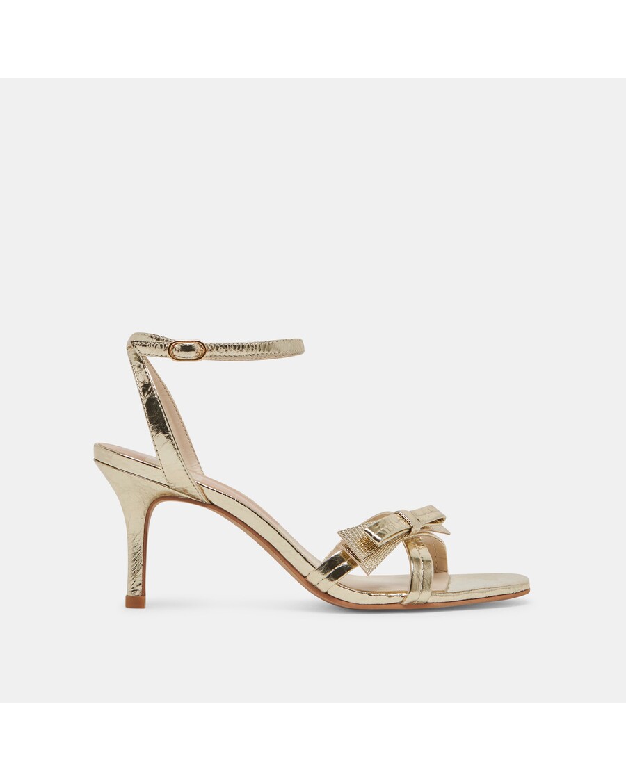 Dolce Vita GALOR HEELS GOLD DISTRESSED LEATHER