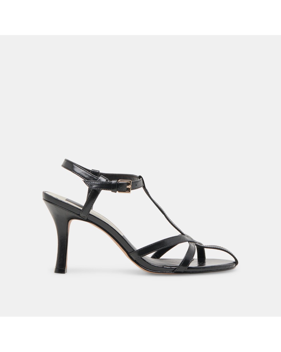 Dolce Vita LIANE HEELS MIDNIGHT CRINKLE PATENT