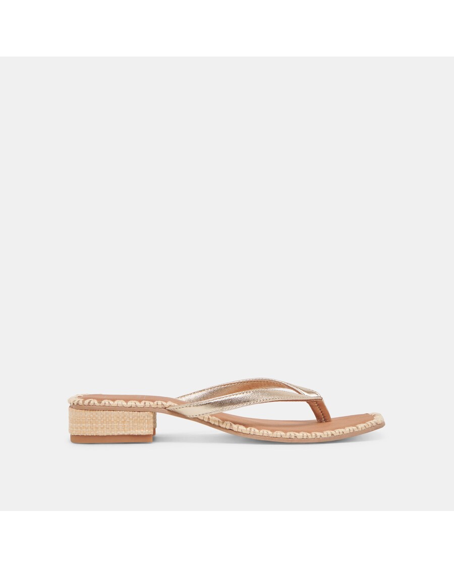 Dolce Vita BARTY SANDALS GOLD METALLIC LEATHER