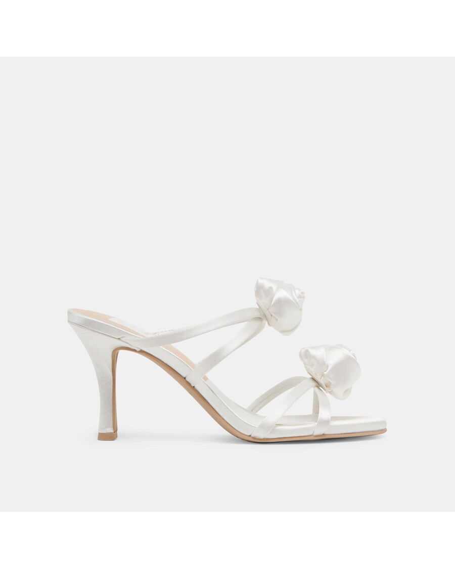 Dolce Vita LINZY HEELS TRUE WHITE SATIN