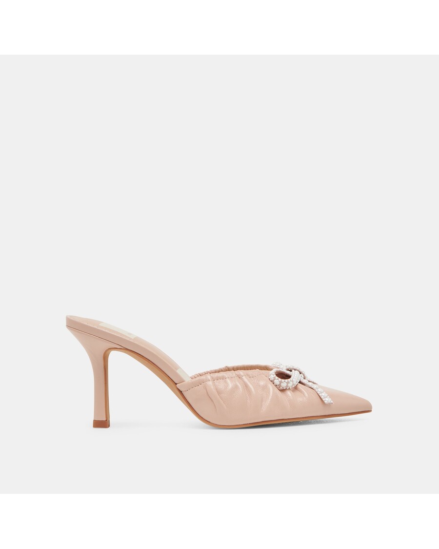 Dolce Vita KAIRI PEARL HEELS BLUSH CRINKLE PATENT