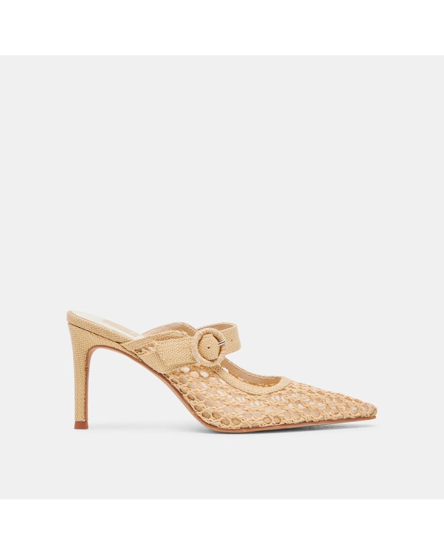 Dolce Vita KEEKEE HEELS LT NATURAL WOVEN RAFFIA