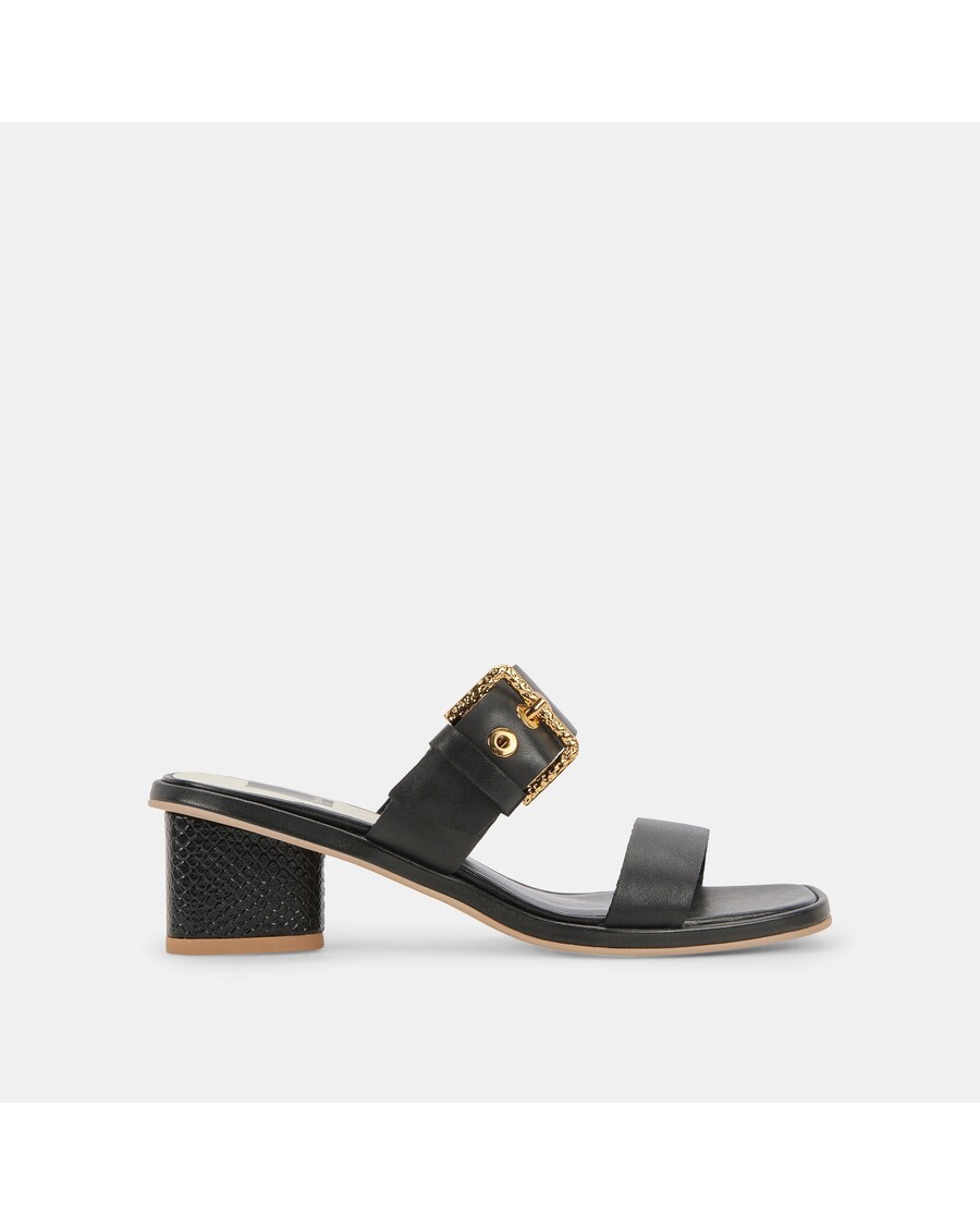 Dolce Vita RIVA SANDALS BLACK LEATHER