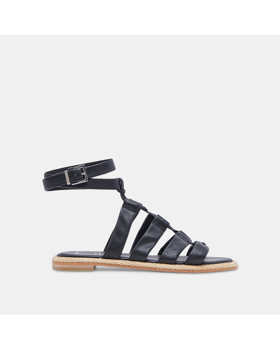 Dolce Vita ADISON SANDALS BLACK LEATHER