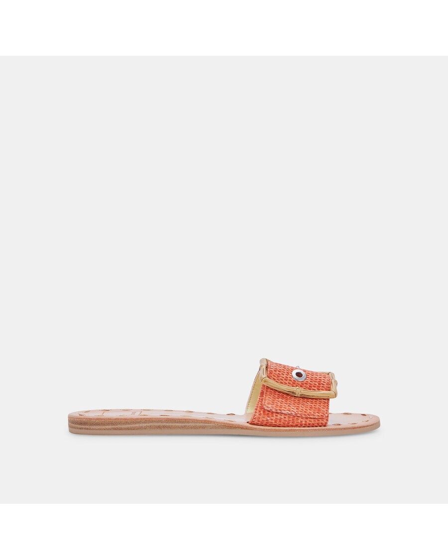 Dolce Vita DASA SANDALS ORANGE RAFFIA