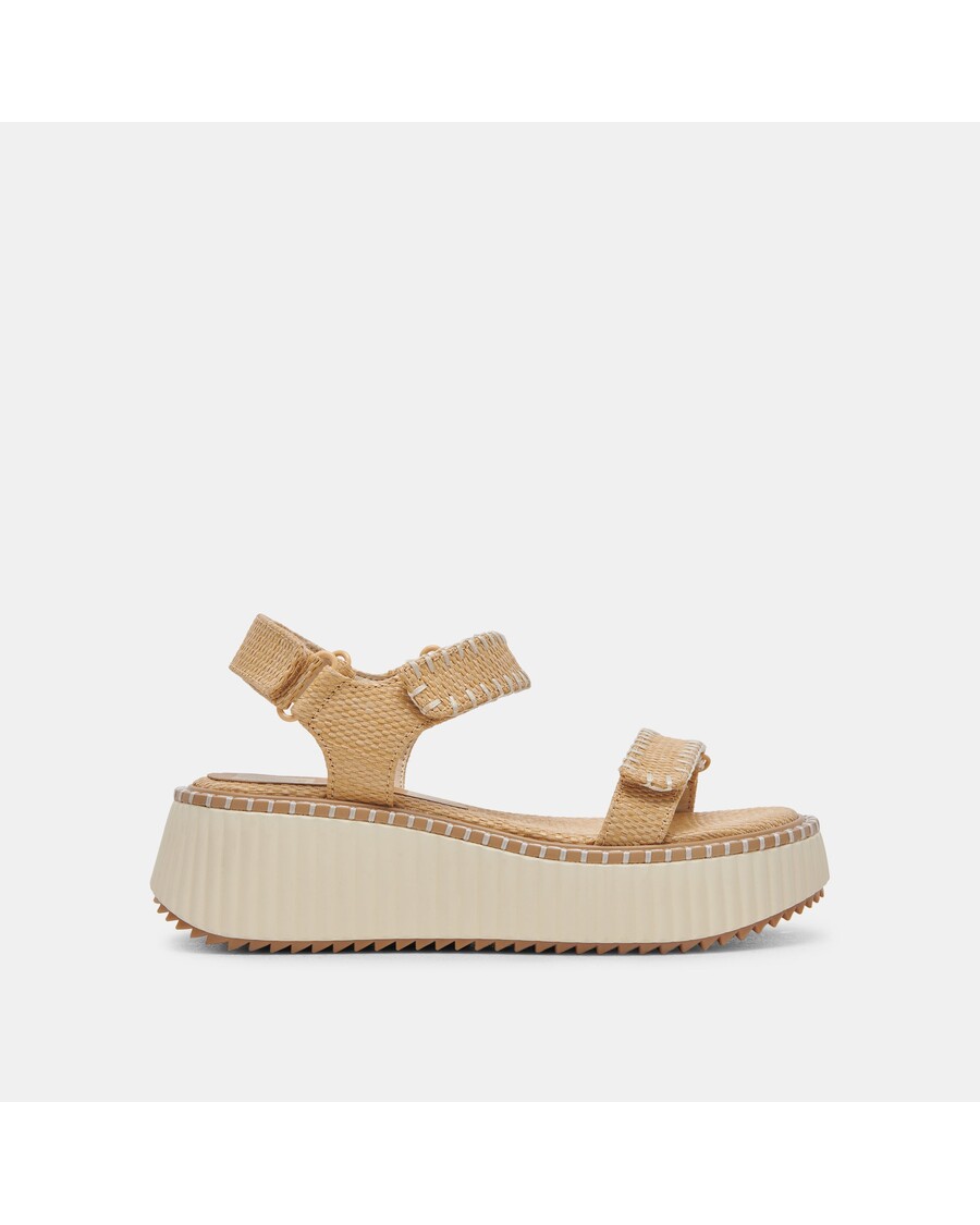 Dolce Vita DEBRA SANDALS LT NATURAL RAFFIA