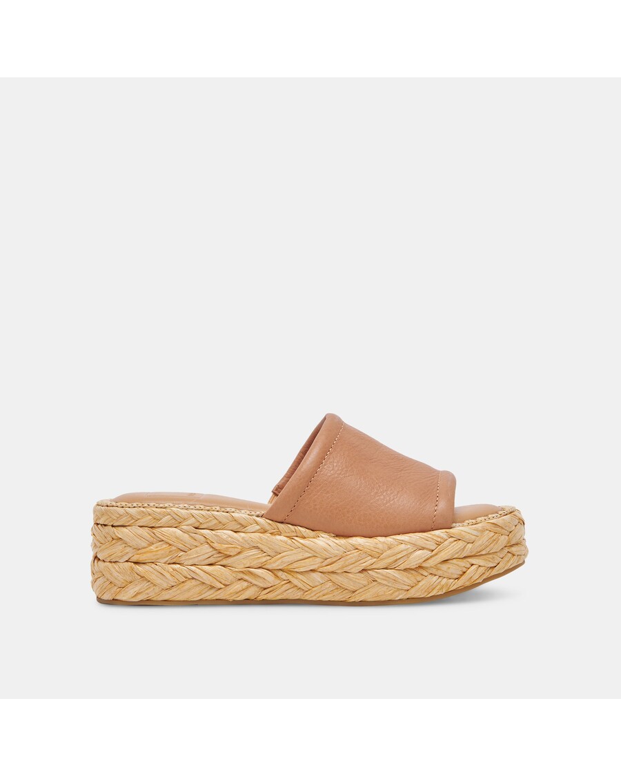 Dolce Vita CHAVI WIDE SANDALS HONEY LEATHER