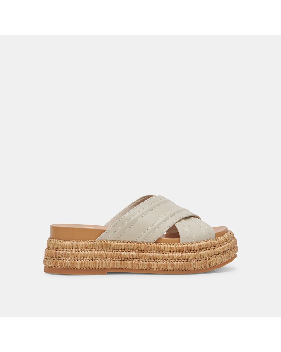 Dolce Vita WESLEE SANDALS IVORY LEATHER