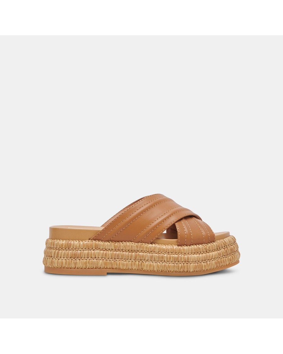 Dolce Vita WESLEE SANDALS TAN LEATHER